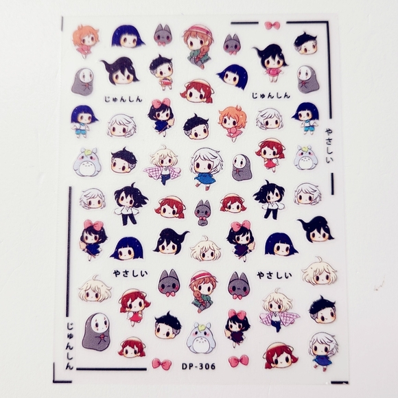 ⭐4/$15 Anime Nail Art Stickers - Picture 2 of 5